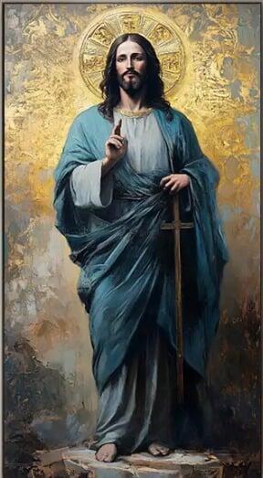 Modern Abstract Jesus