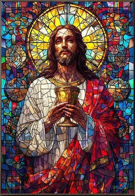 Jesus with Holy Grail