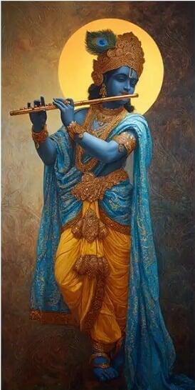 Lord Krishna Playing Flute