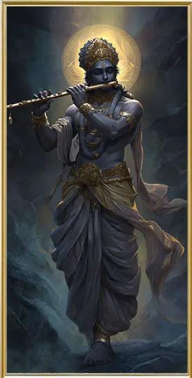 Lord Krishna Playing Flute 2